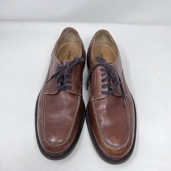 Johnston & Murphy Moc‎ Toe Brown Textured Leather Lace Up Casual Shoe Size 9.5 main image 7